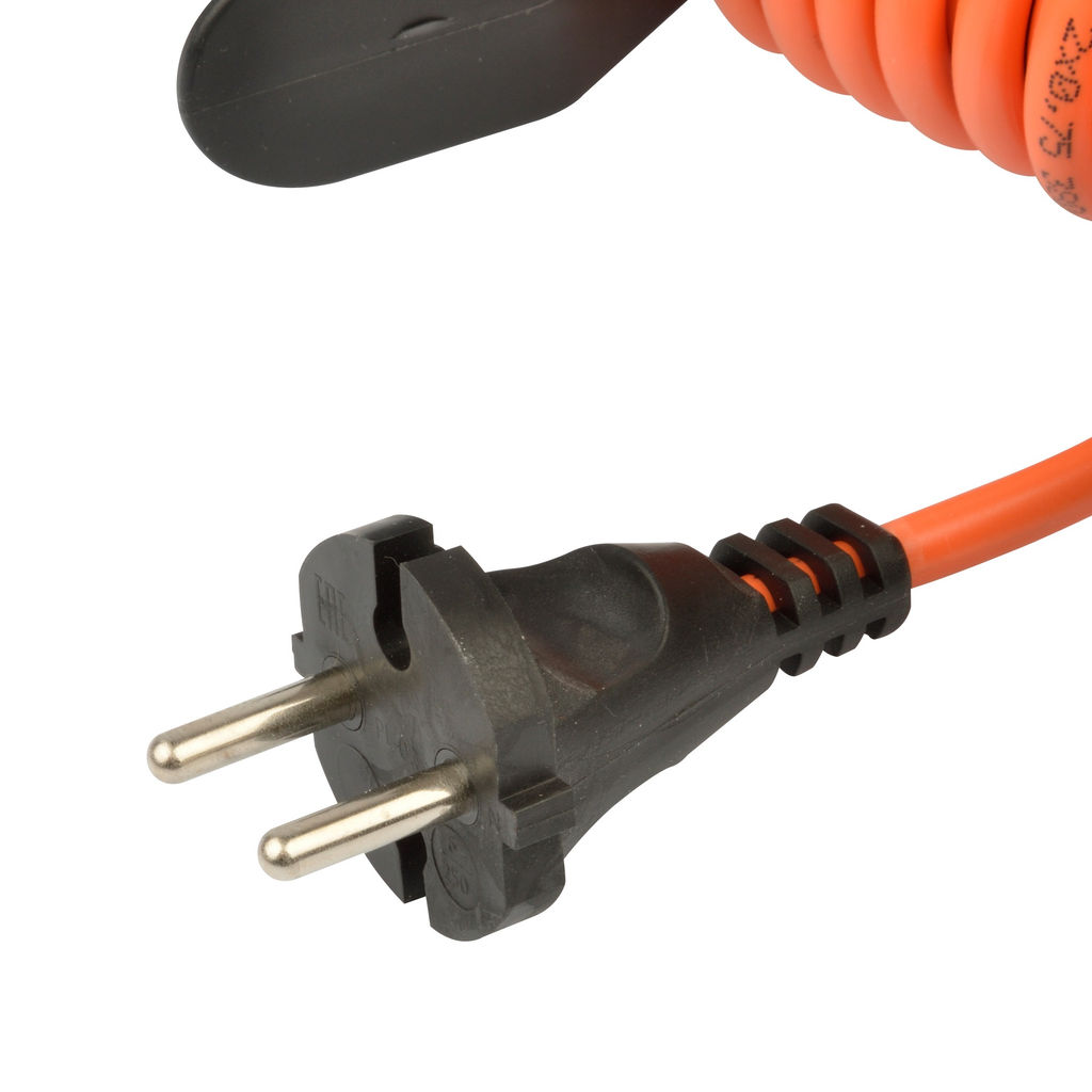 UG /UCK-1N/2x0,75/20M/F IP44 ORANGE Удлинитель силовой на рамке, б/з, 1гнездо, 20м (ПВС 2х0,75), 6A. Оранжевый. TМ Uniel