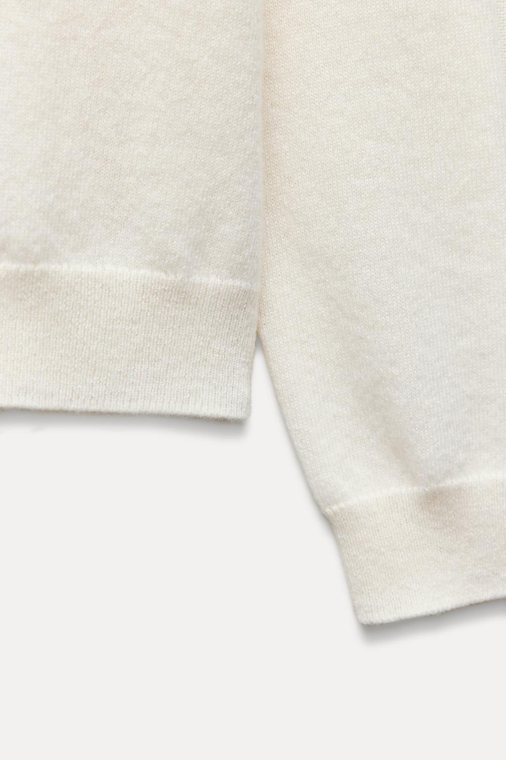 PLAIN KNIT 100% CASHMERE SWEATER - Zara фото 7