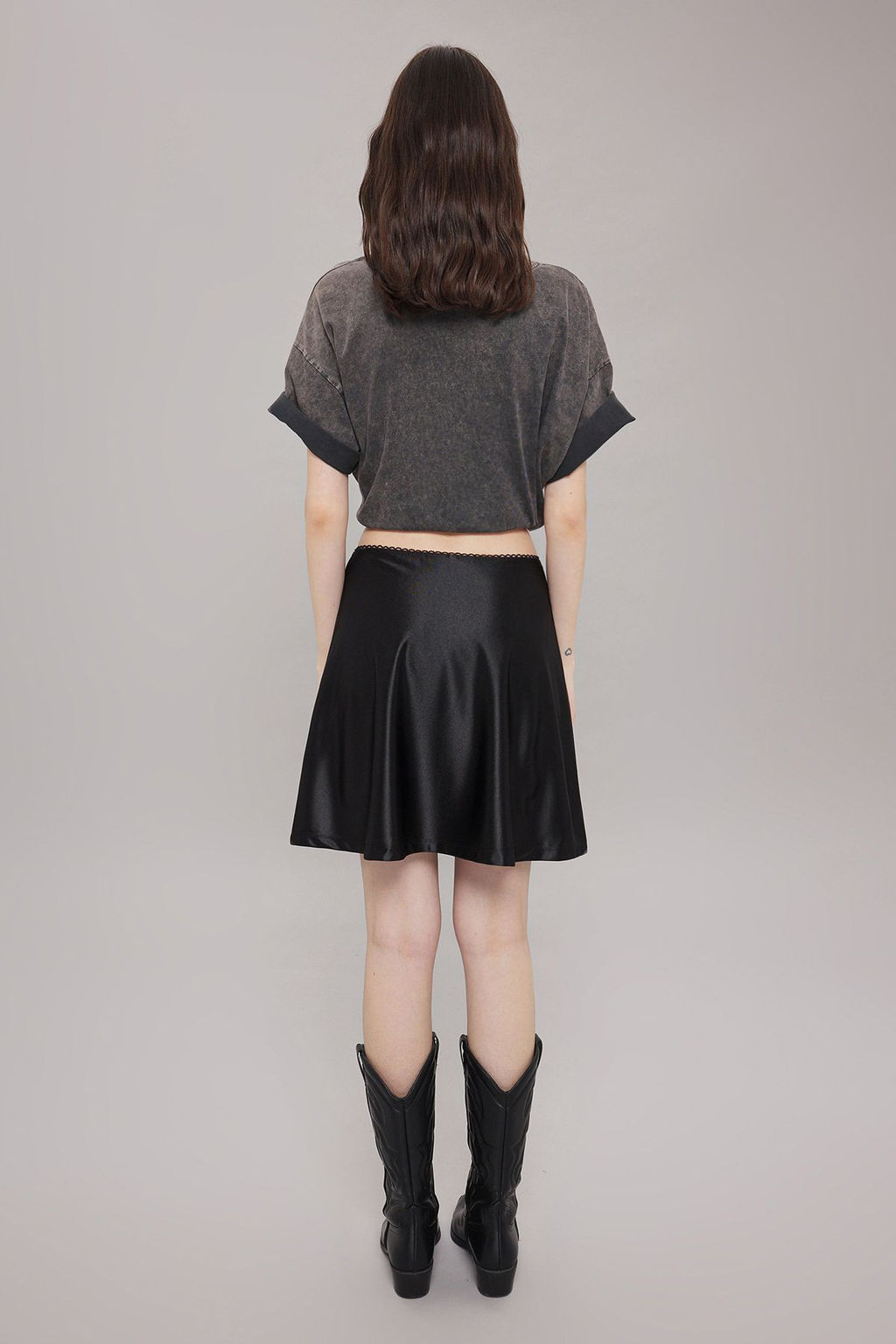 TRENDYOLMILLA Siyah A Line/Can Kesim Mini Etek TWOSS25ET00065  фото 4