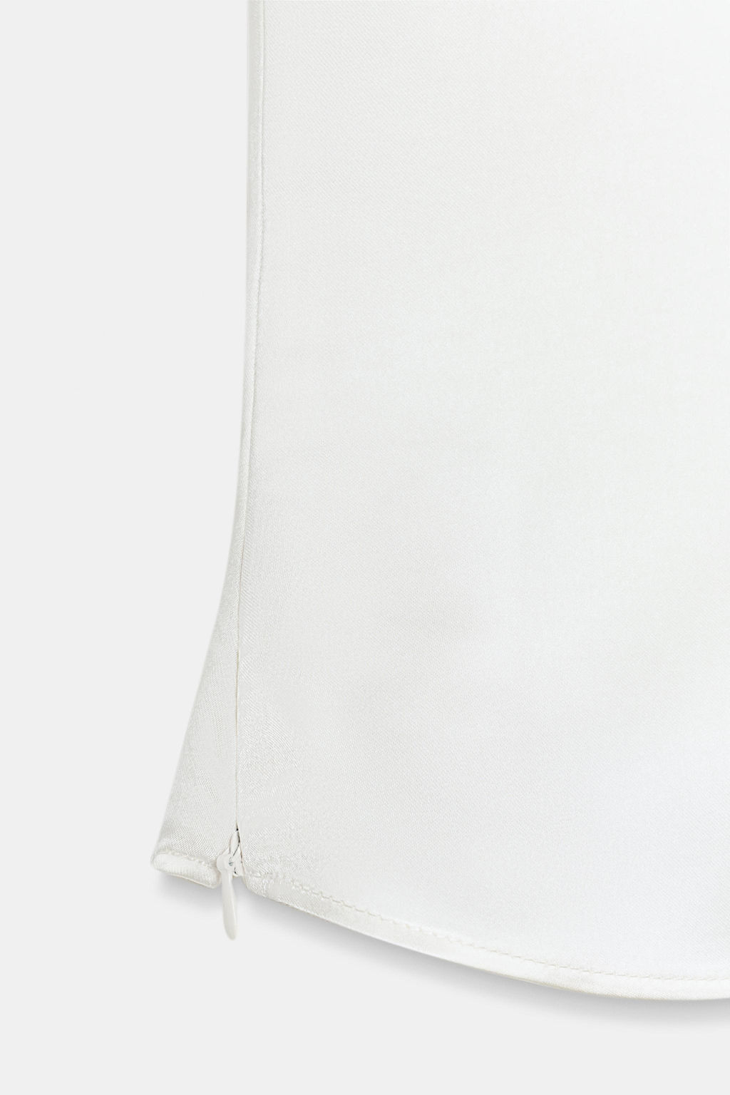 TOP SATINADO BOTONES LATERALES / Blanco roto - Zara фото 7