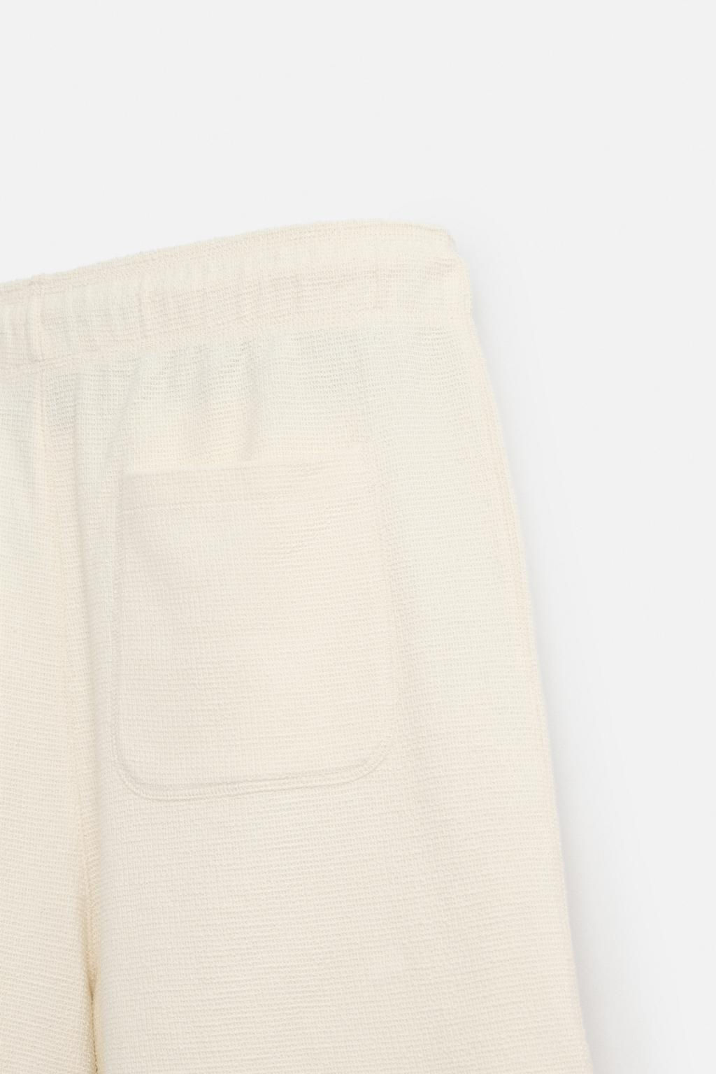 TEXTURED RELAXED FIT BERMUDA SHORTS - Zara фото 10