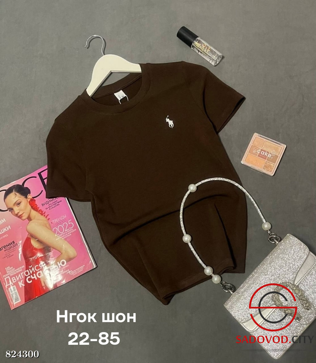 Футболка женская однотонная