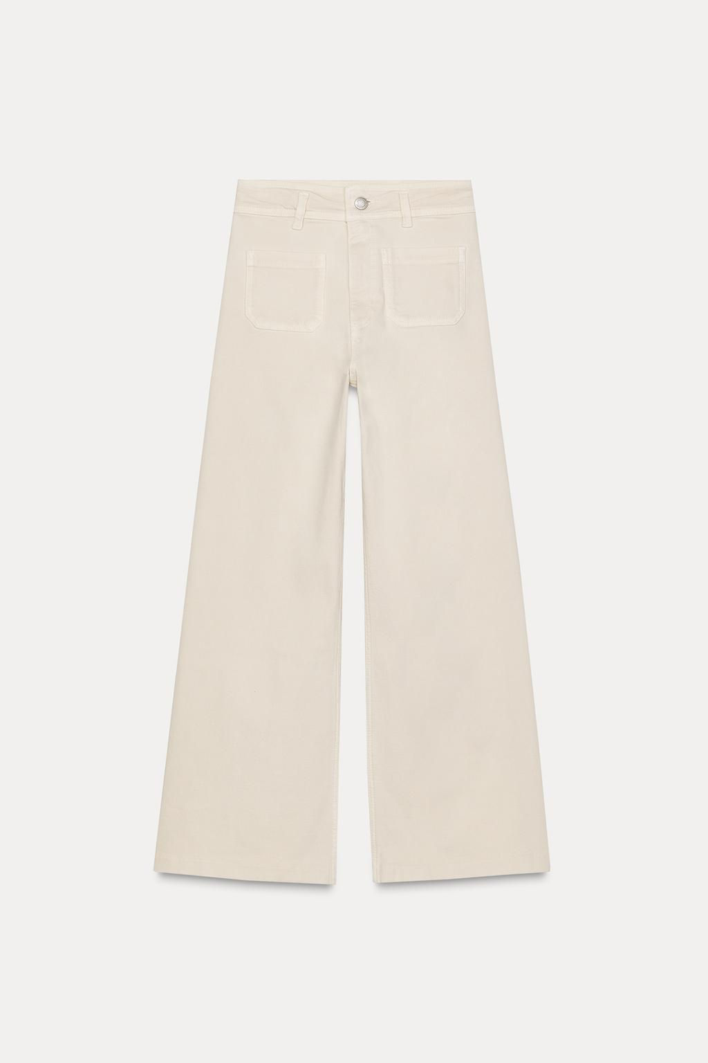 ZW COLLECTION HIGH-WAIST WIDE-LEG JEANS WITH POCKETS - Zara фото 7