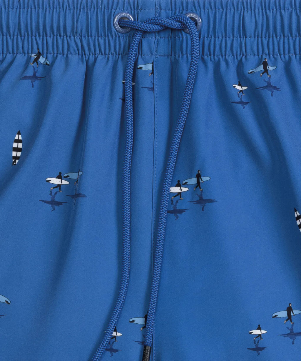 ATLANTIC KMB-224 Шорты мужские пляжные 4Way Stretch Surf голубой  фото 6