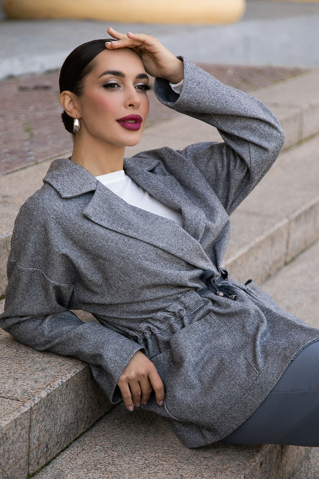 Пальто-пиджак (ткань: драп) - Lt collection фото 19