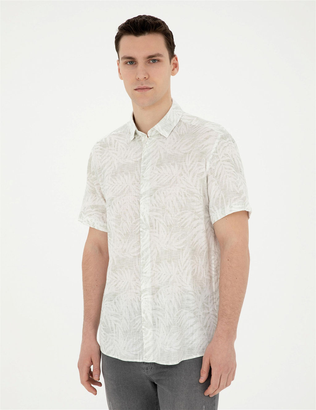 Ye_il Regular Fit K_sa Kollu G_mlek - Pierre cardin фото 3