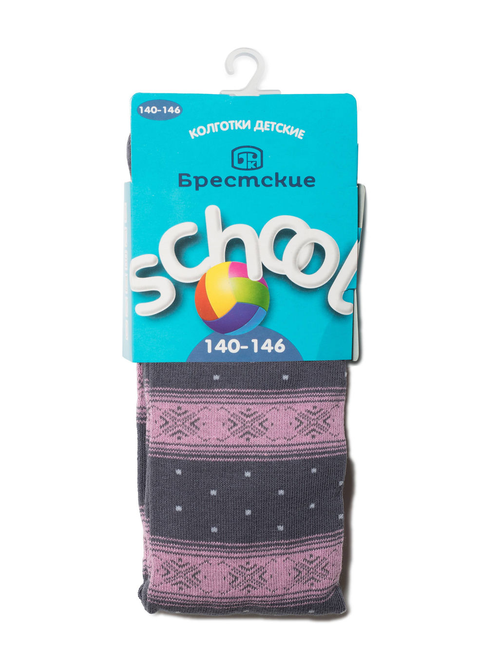 БРЕСТСКИЕ 3280 SCHOOL КОЛГОТКИ ДЕТСКИЕ (рисунок) серый - Conte elegant фото 4