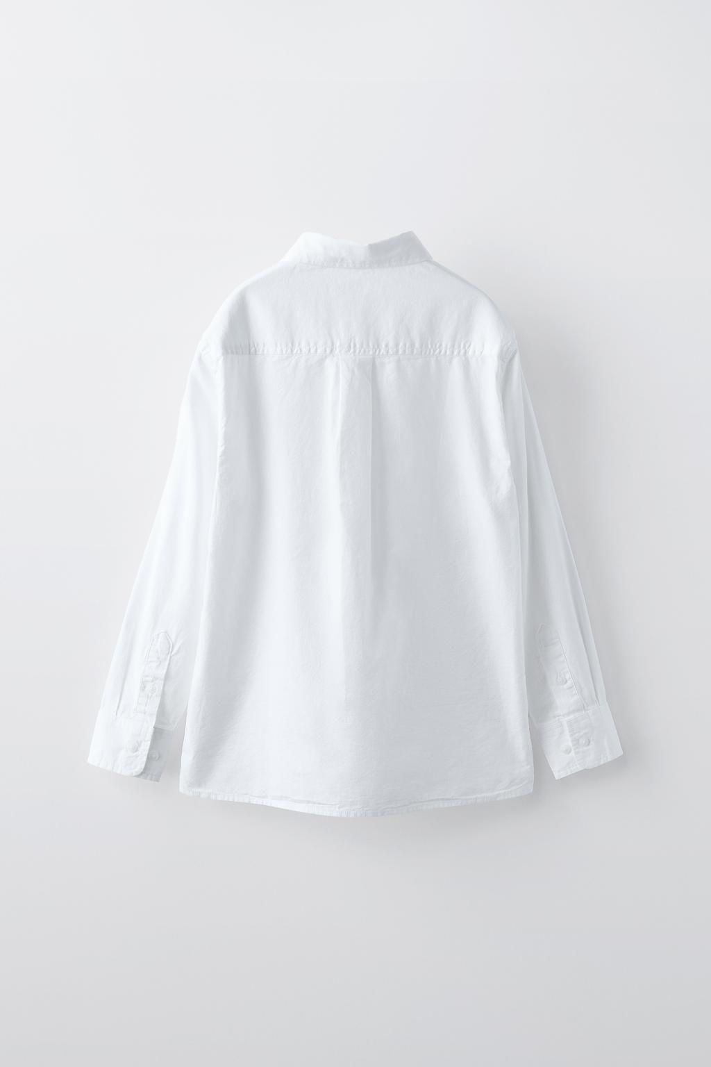 TEXTURED SHIRT WITH POCKET - Zara фото 2