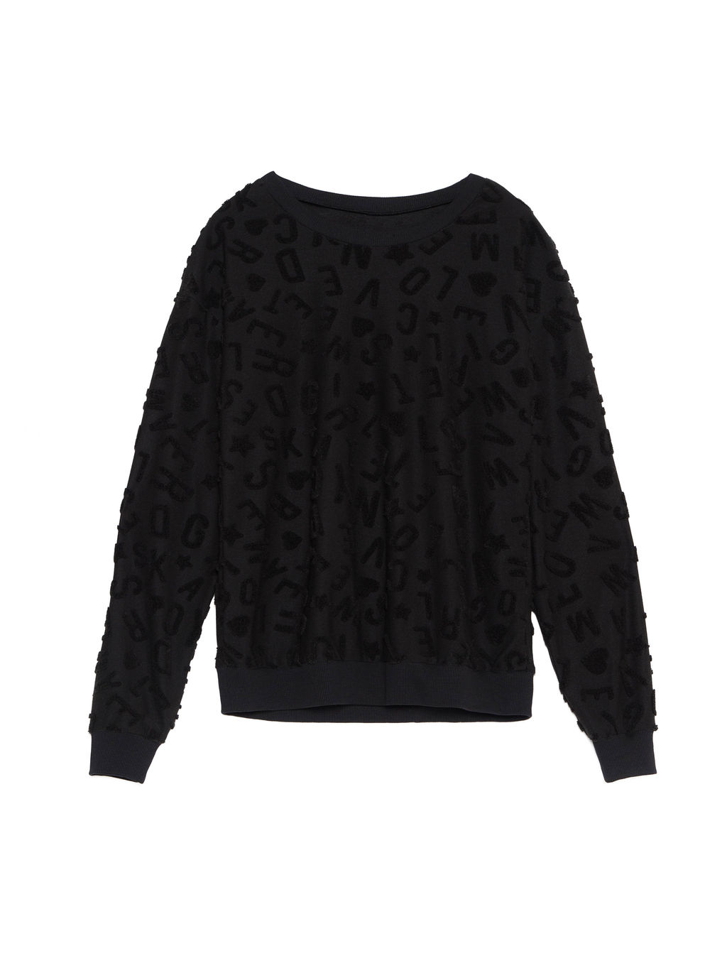 CONTE Ультрамягкий свитшот из фактурного трикотажа LD 1050 black