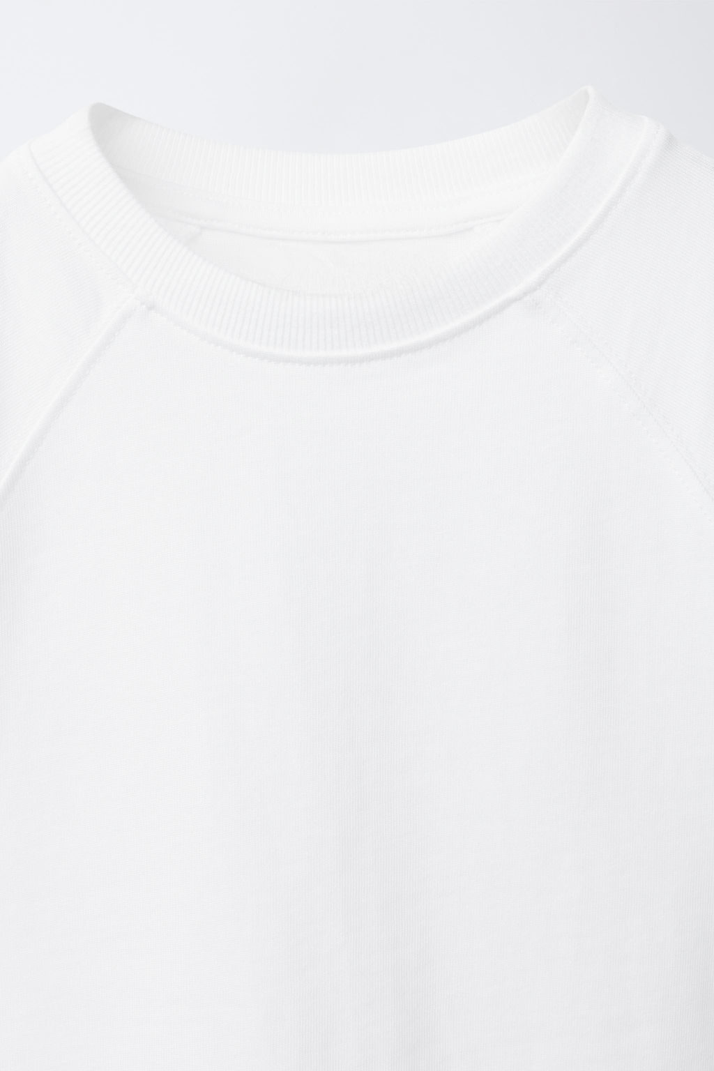 CAMISETA B?SICA MANGA RANGL?N / Blanco - Zara фото 5