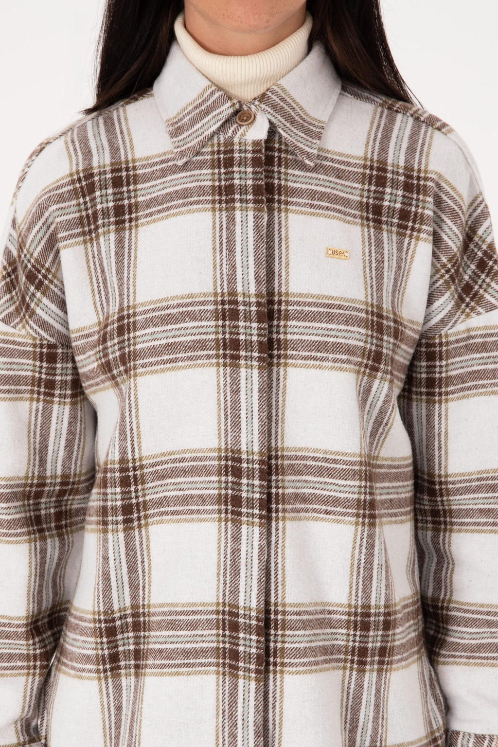 Kad_n Krem Uzun Kollu Oduncu G_mlek - U.s. polo assn фото 6