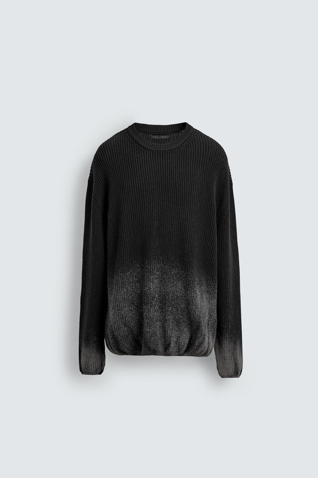 SPRAY EFFECT PRINT SWEATER