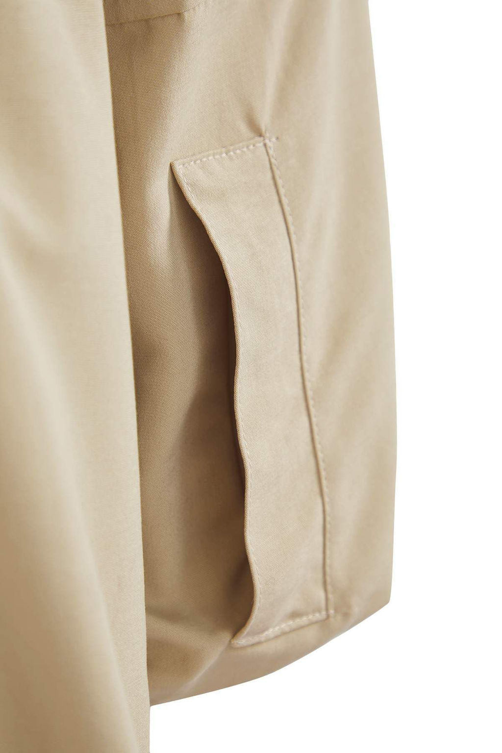 Bej Yakas? Kontrast Renk Detayl? Ince Ceket Mont TWOAW26MO00118 - Trendyolmilla фото 7