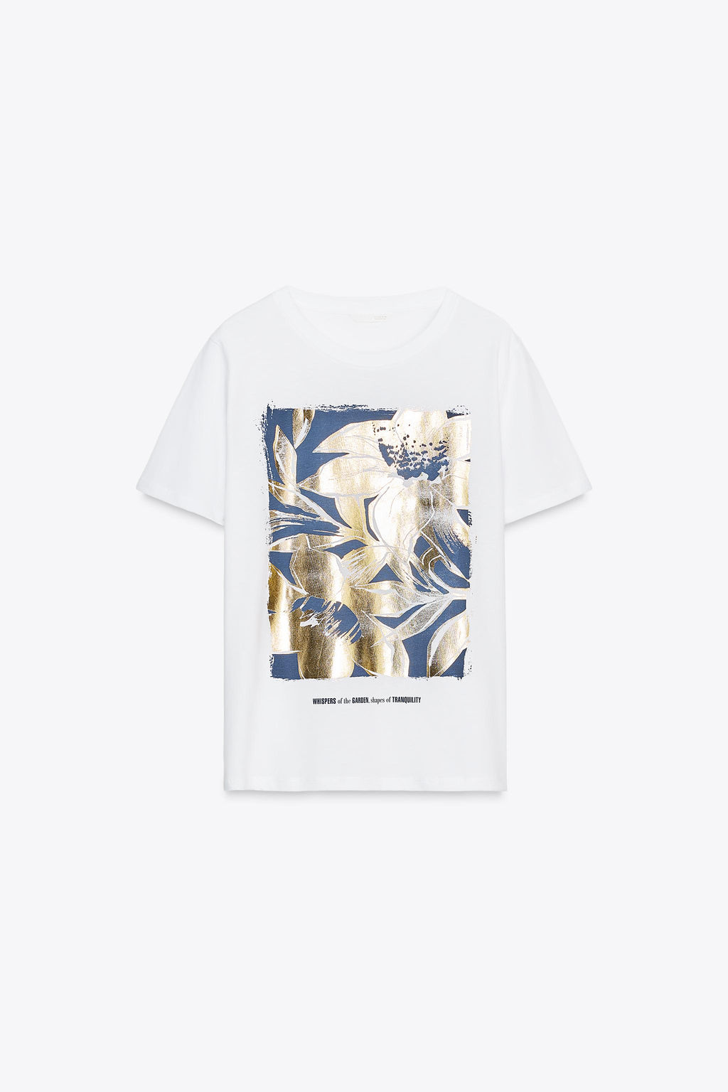 T-SHIRT WITH METALLIC PRINT - Zara фото 13