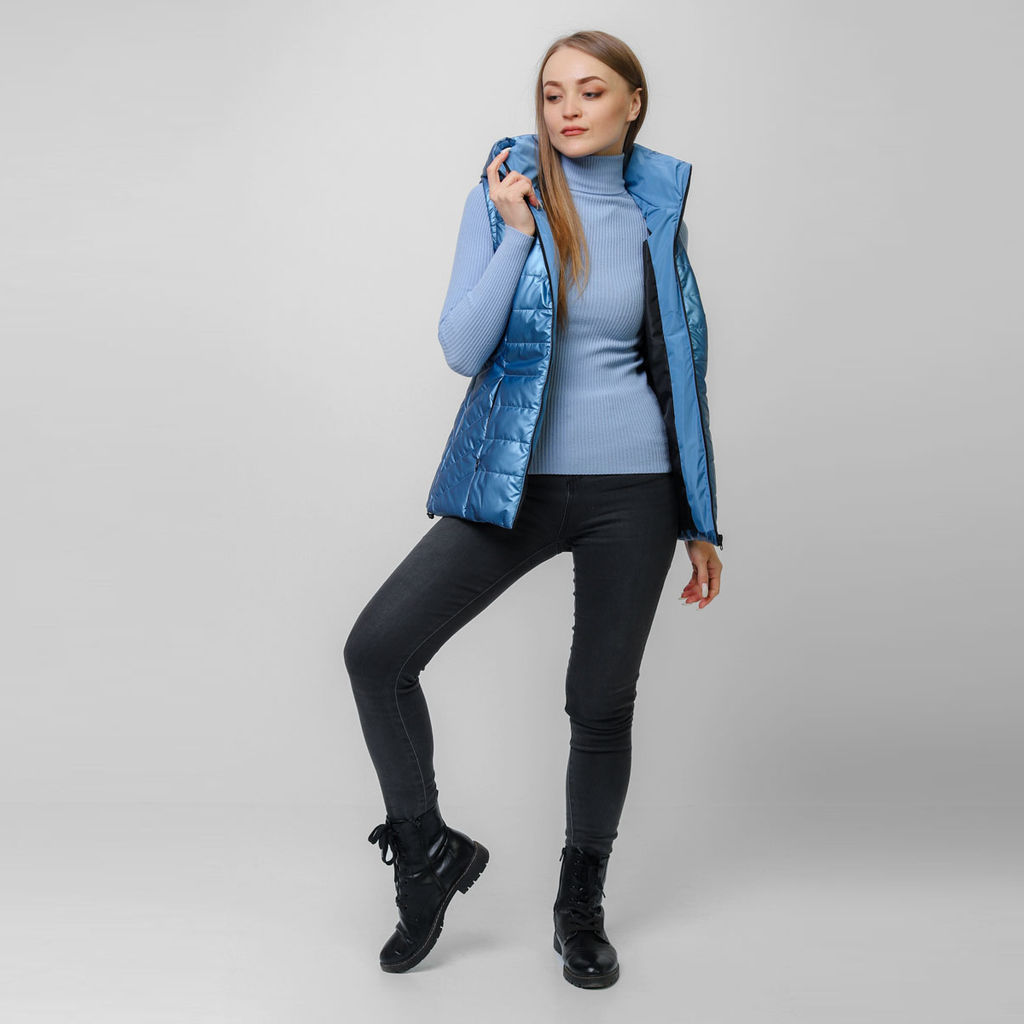 RODOS Жилет женский демисезон М-249 Светло-розовый  фото 25