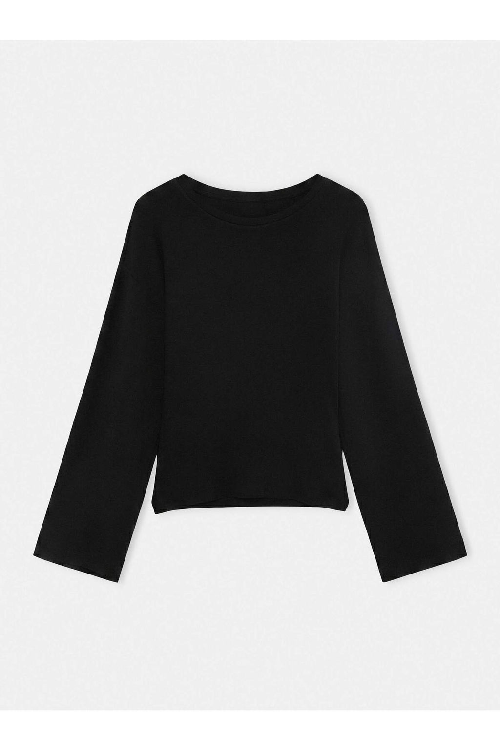 Siyah Bele Oturan Bisiklet Yaka D___k Kol Viskonlu Esnek Ribana _rme T-Shirt TWOAW27TS00015 - Trendyolmilla фото 6