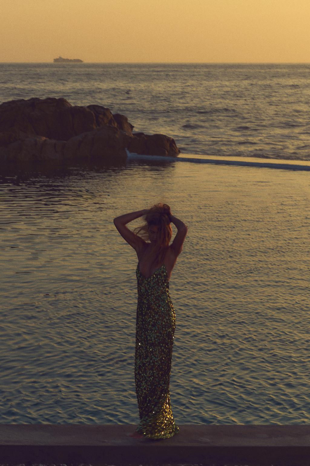 SEQUINNED MIDI DRESS - Zara фото 11