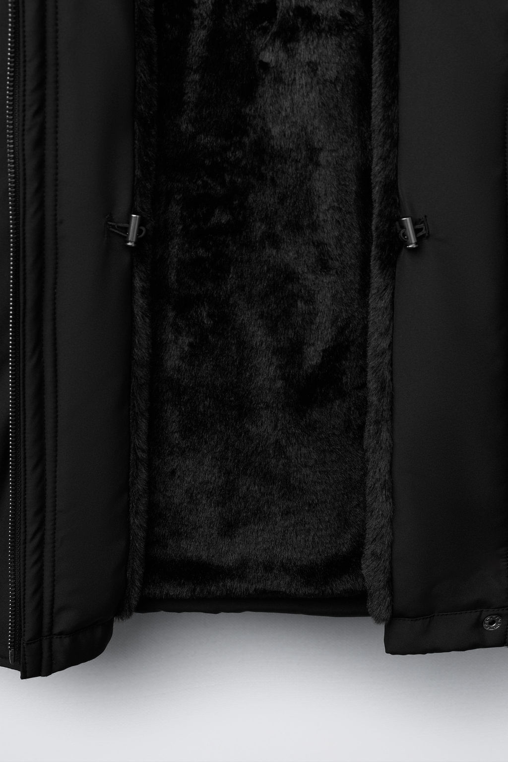 FAUX FUR HOODED PARKA - Zara фото 8