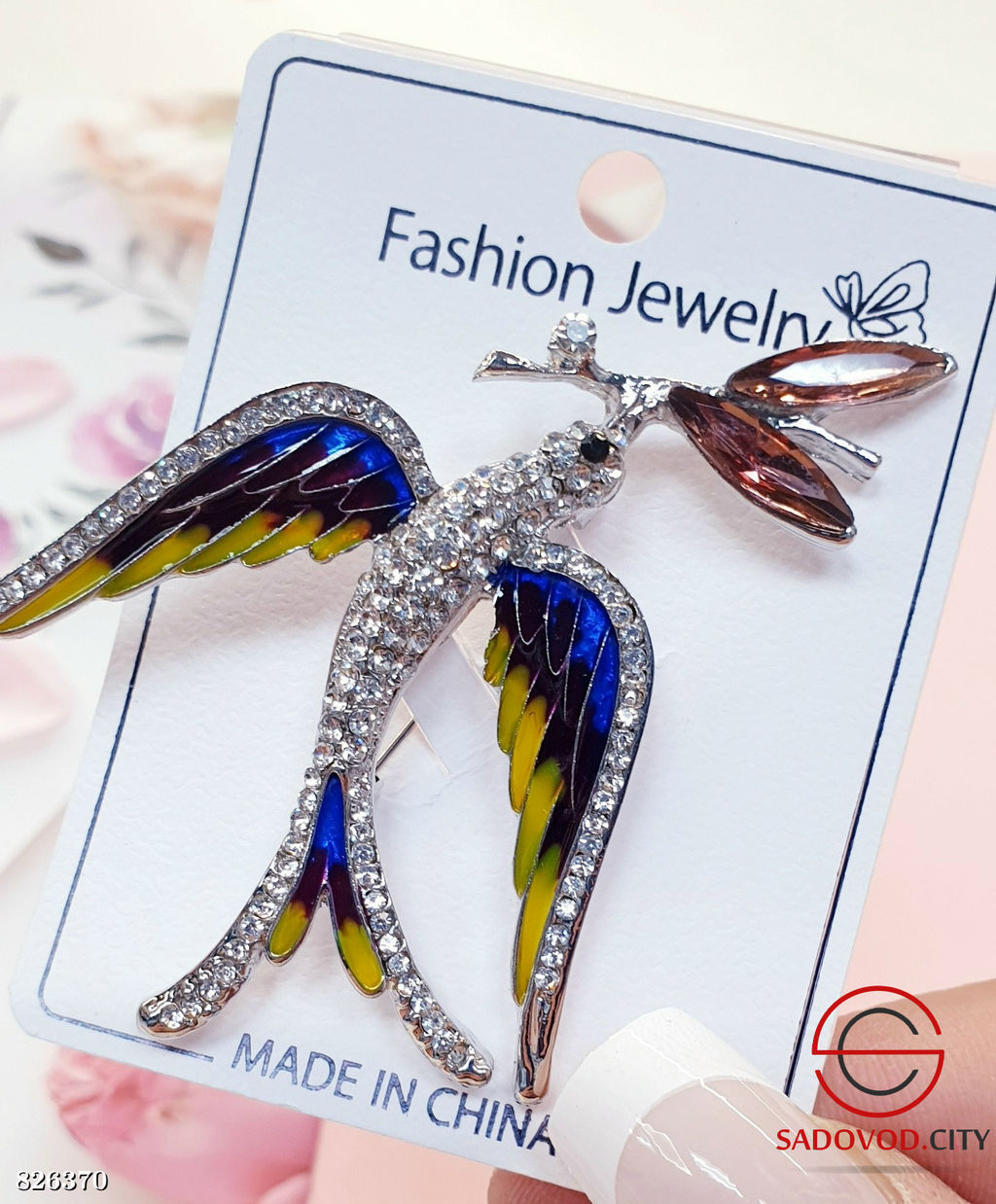 Брошь женская на булавке