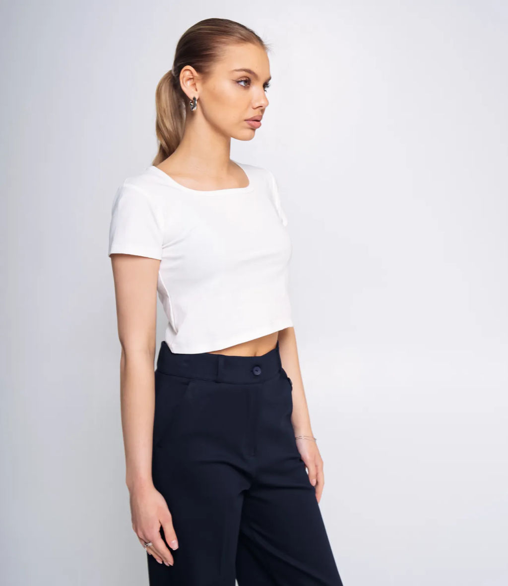 Топ #ОКТ075002, белый