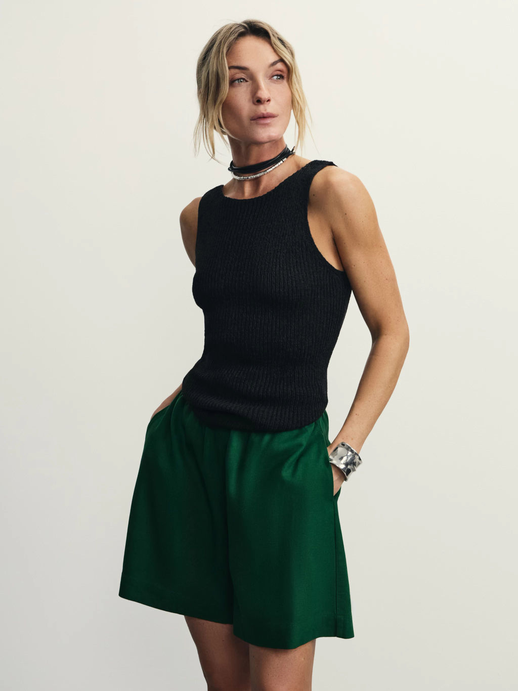 Льняные шорты свободного кроя / Zarina