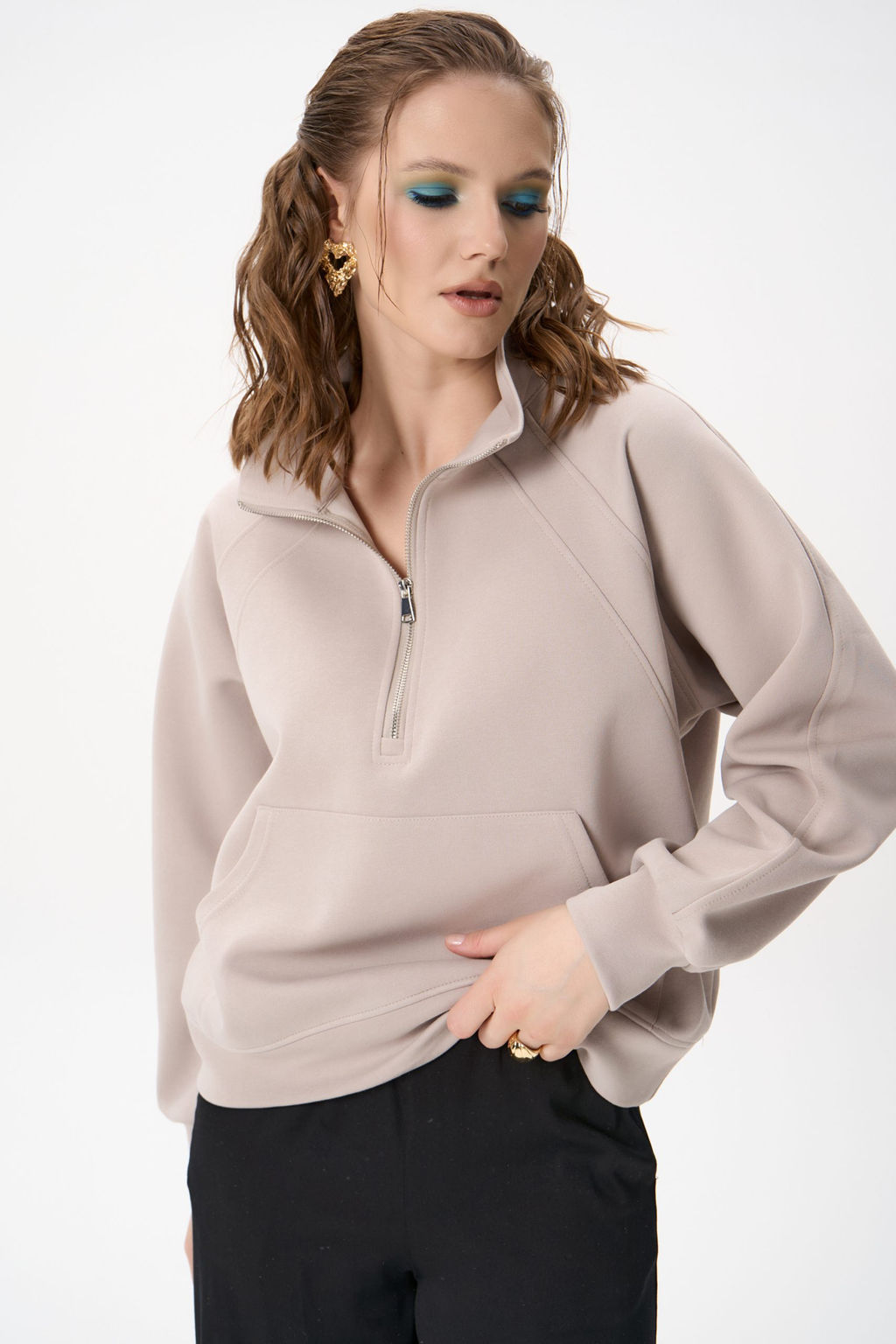 Свитшот Деми (бежевый) - Эльза фото 21
