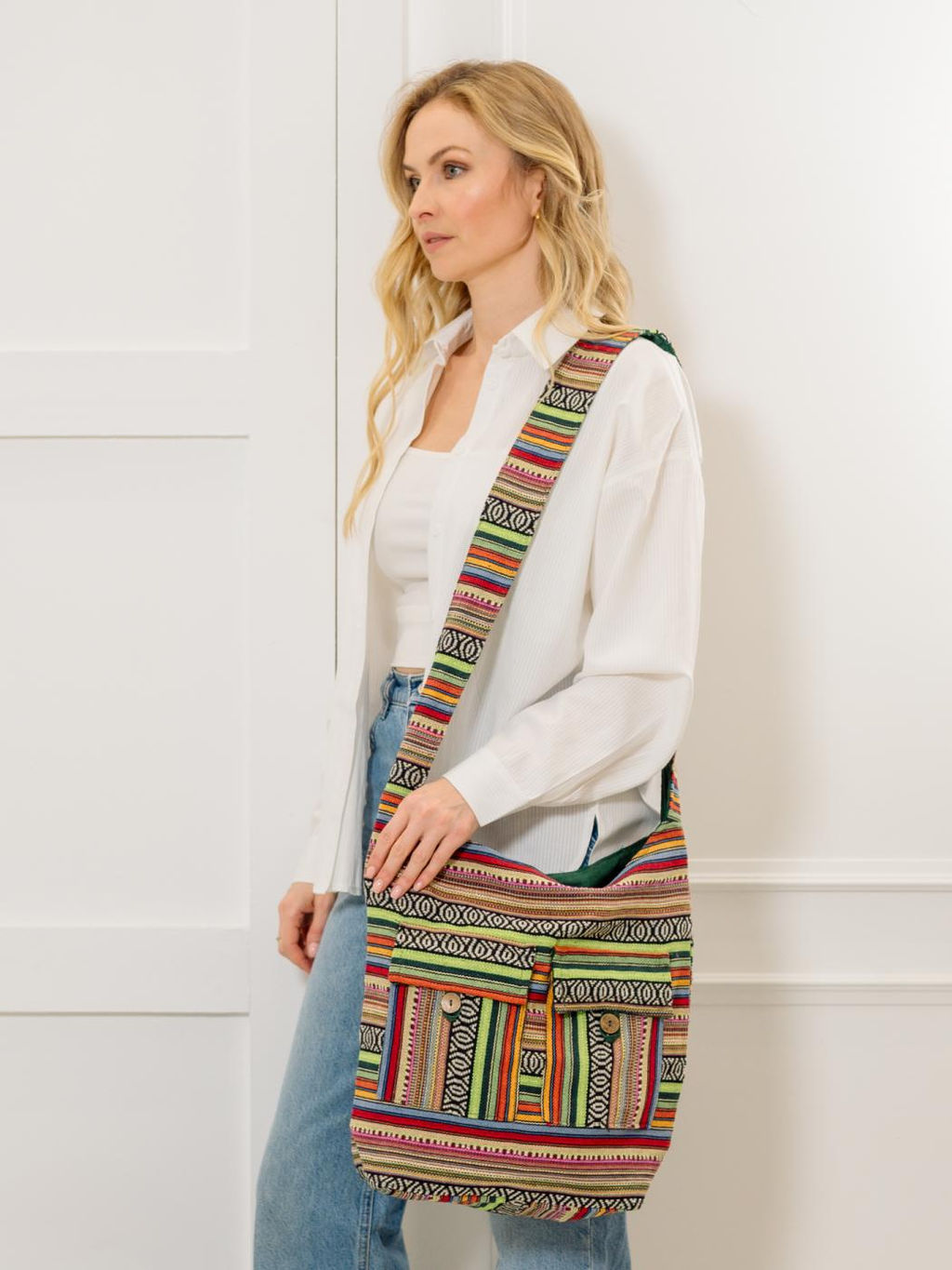 Сумка с 2 карманами на лямке № С7/4 (Лето-2025) - Ганг фото 2