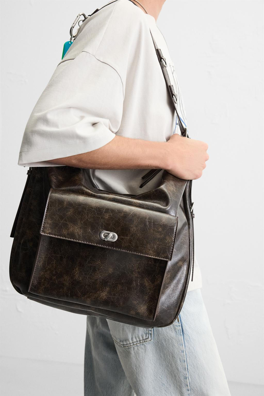 SHOULDER BAG WITH CHAINS - Zara фото 5
