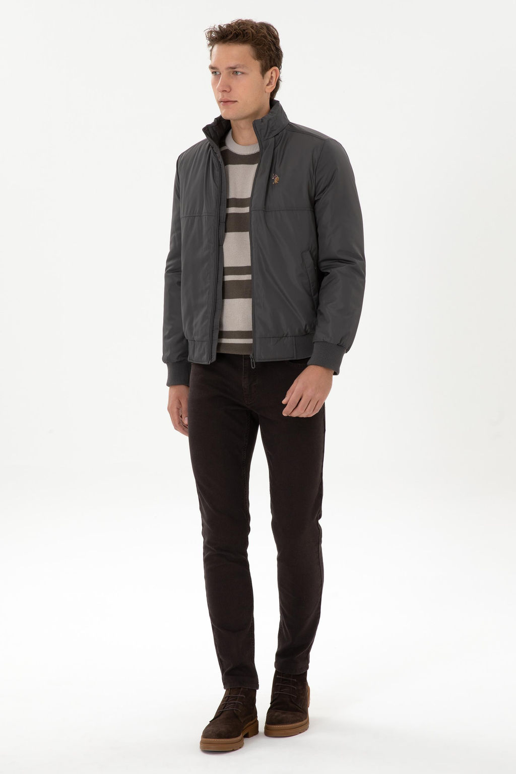 Erkek Gri Mont - U.s. polo assn фото 4