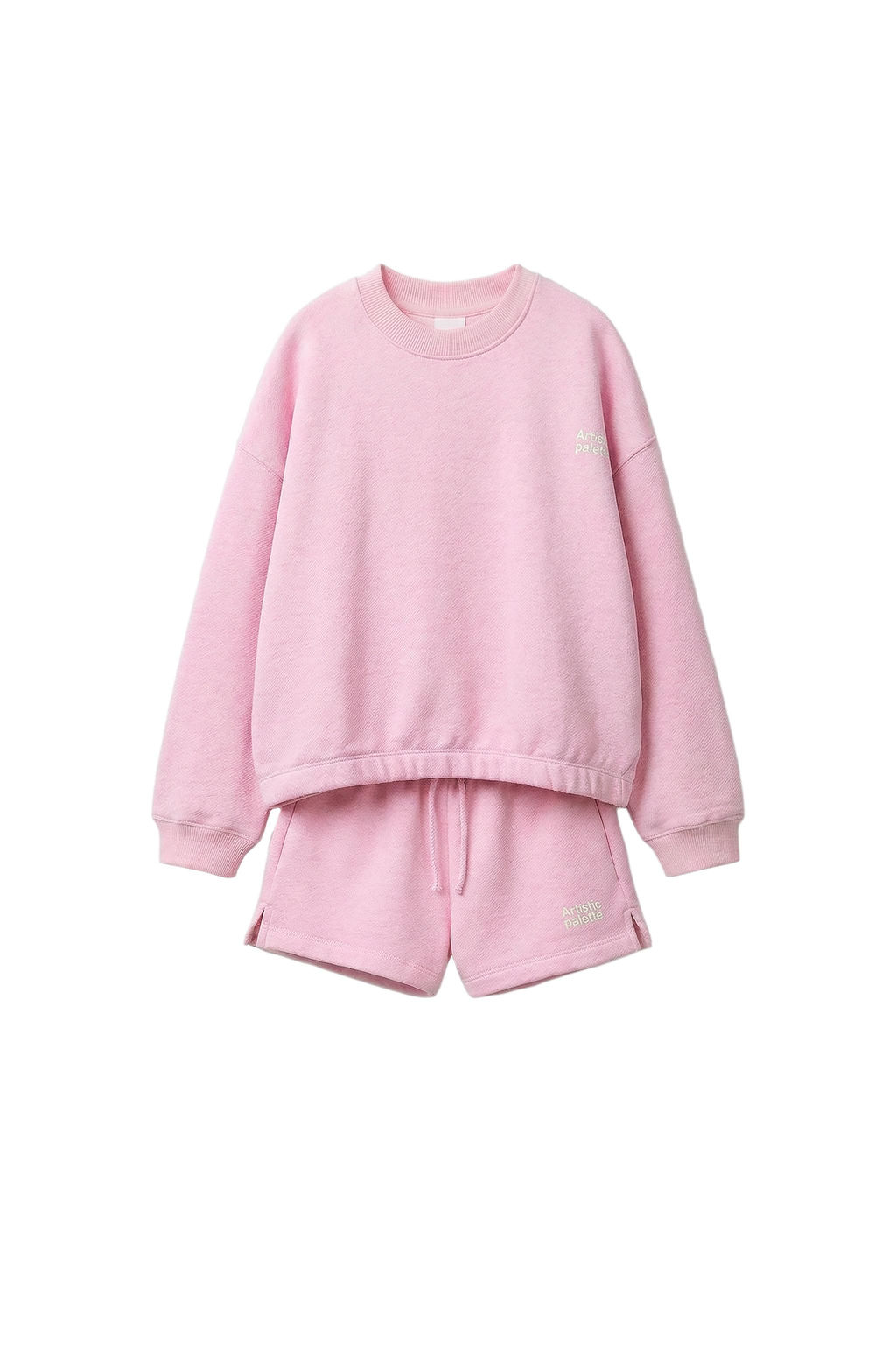 CONJUNTO SUDADERA Y BERMUDA TEXTO / Rosa vigor? - Zara фото 11