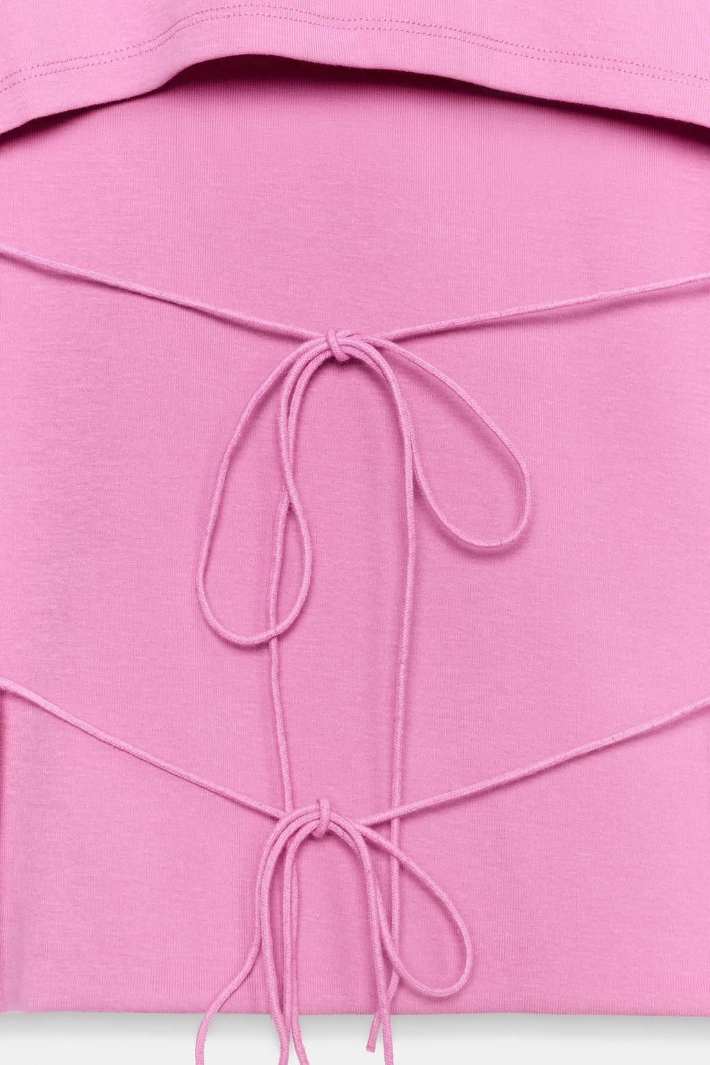 OPEN BACK TOP WITH BOWS - Zara фото 6