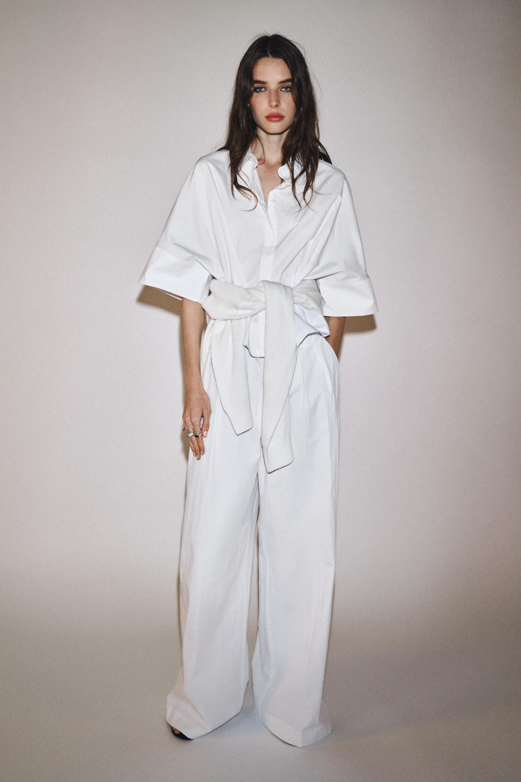 ZW COLLECTION POPLIN SHIRT - Zara фото 4