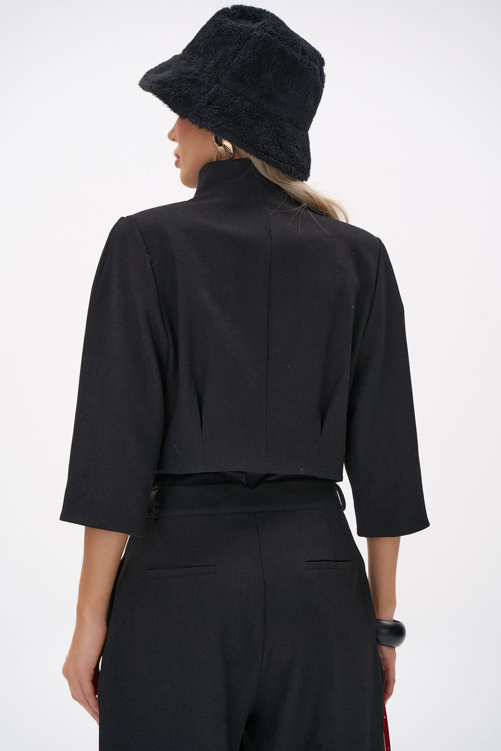 Короткий пиджак Джуди (чёрный) - Эльза фото 20