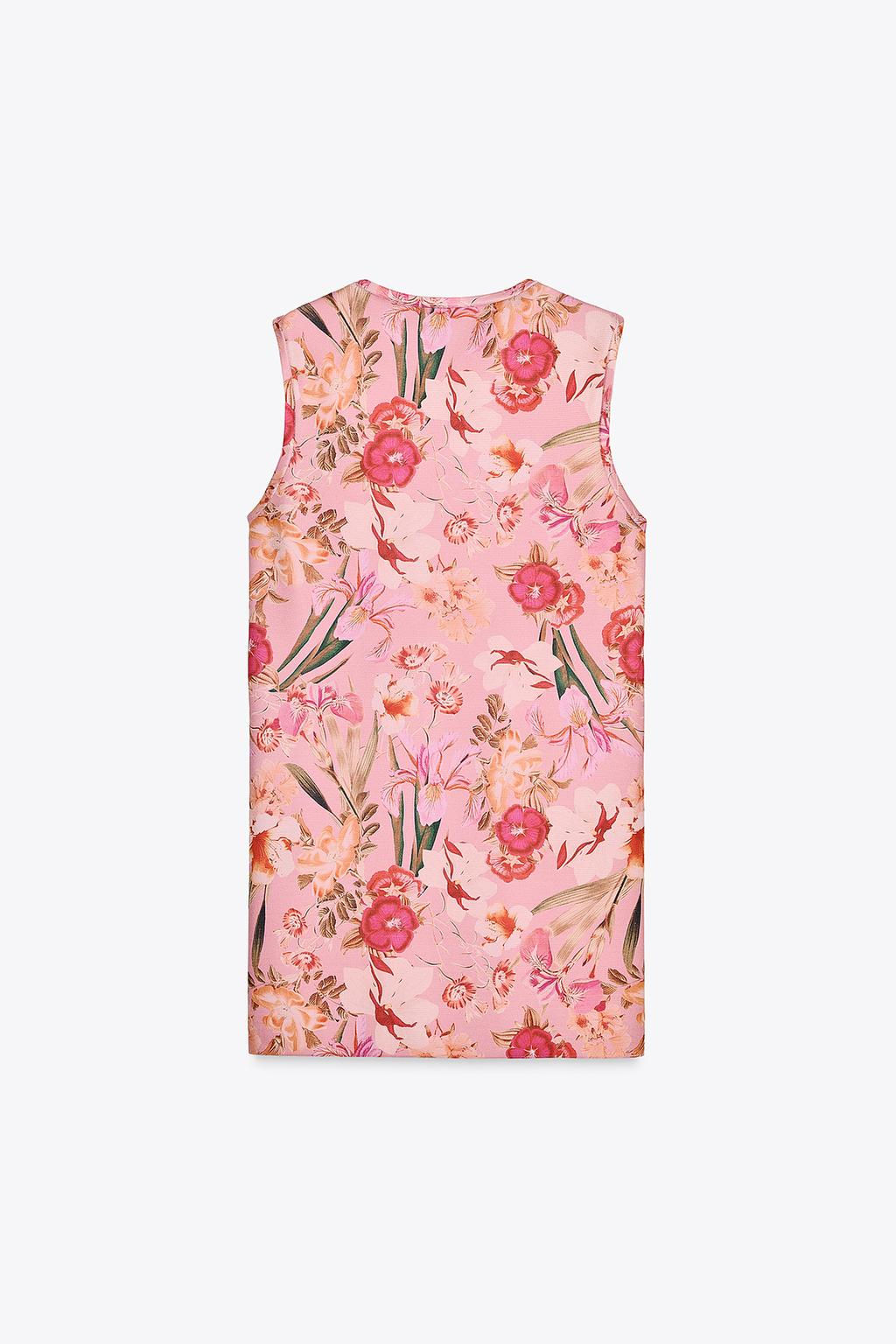 FLORAL PRINT KNIT DRESS - Zara фото 5
