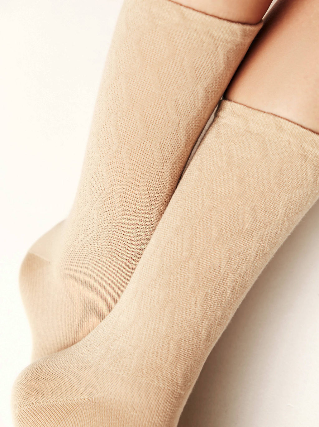 Цена за 2 пары CONTE ACTIVE Носки женские хлопковые (удлиненные) бежевый - Conte elegant фото 2