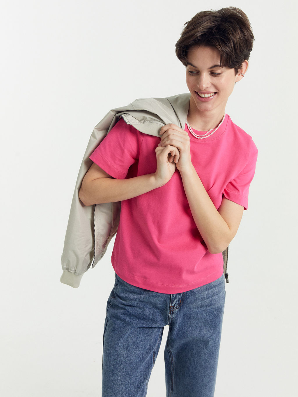 Футболка Mark Formelle маджента из хлопка фото 2