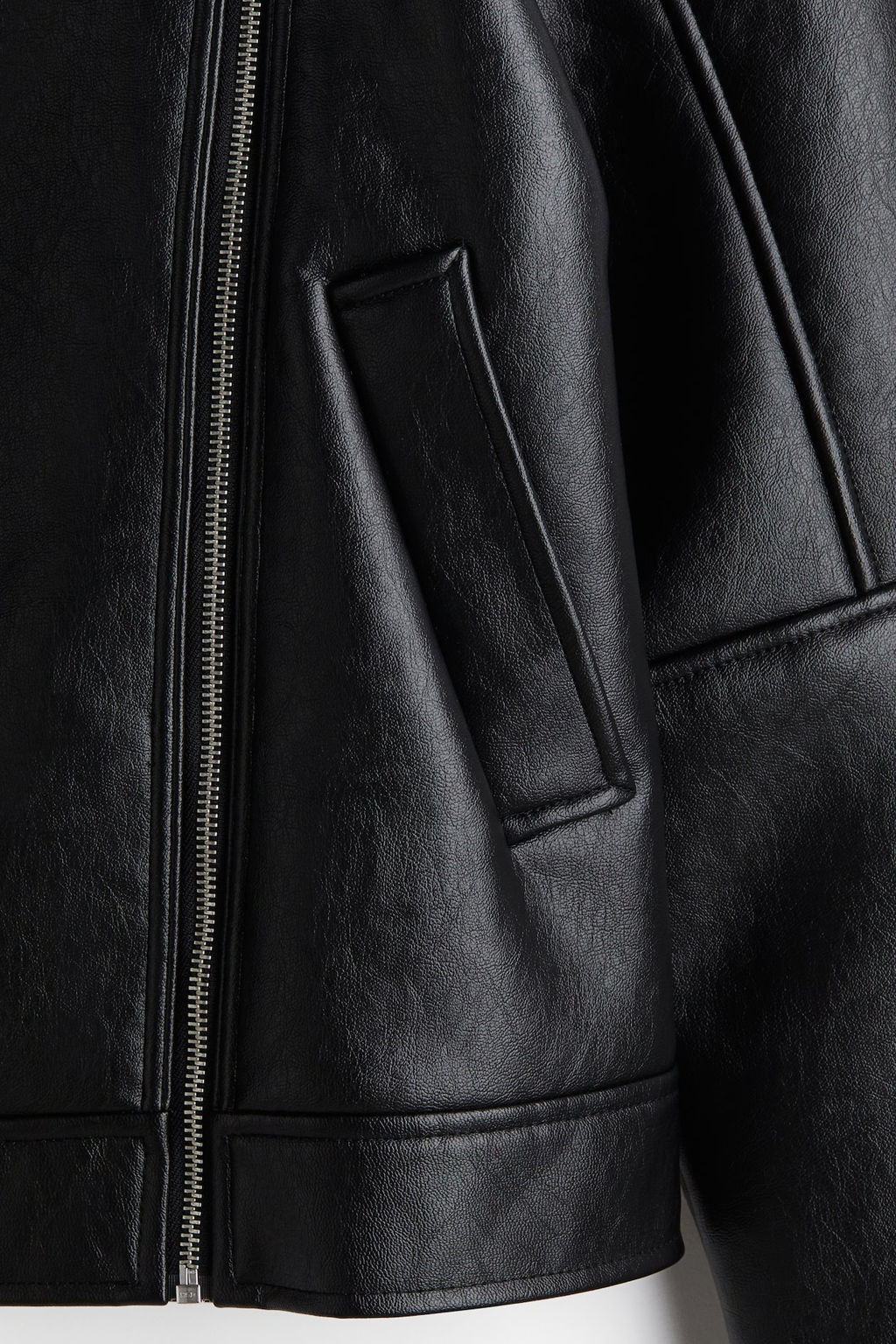 Cazadora biker con forro de borreguito - H&m фото 7