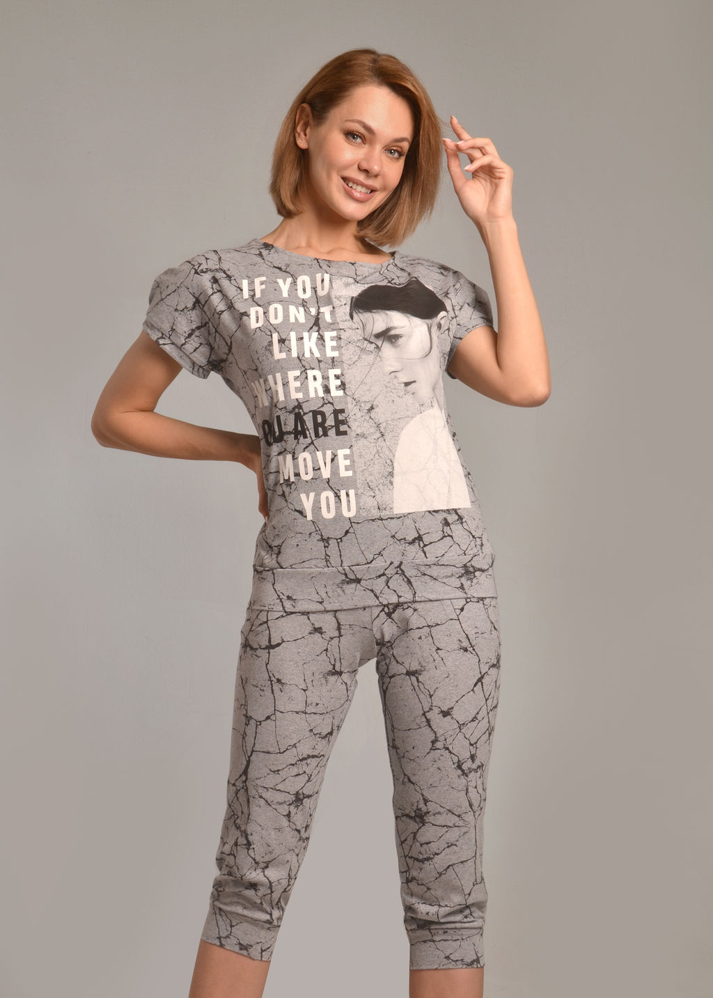 Комплект с бриджами ВИКТОРИЯ (серый №3/1) - Ивановская трикотажная компания фото 2