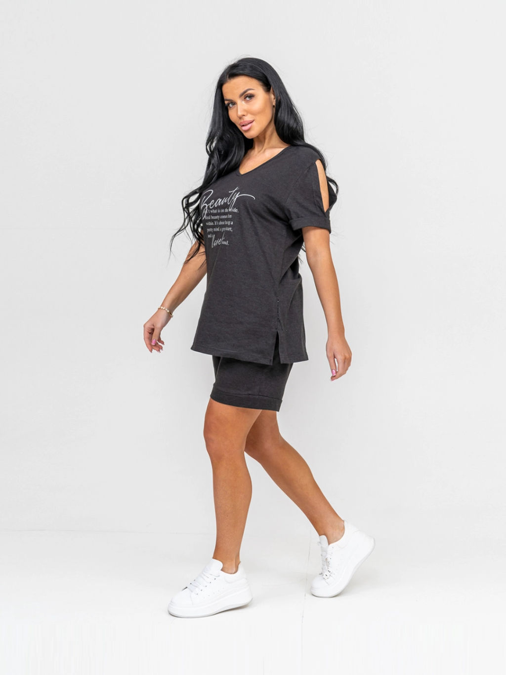 Костюм женский, цвет серый