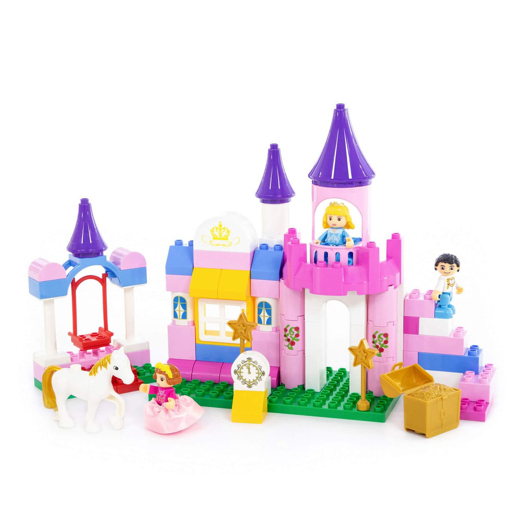 Конструктор Макси - Весёлая принцесса (86 элементов) (в коробке) - Полесье фото 2