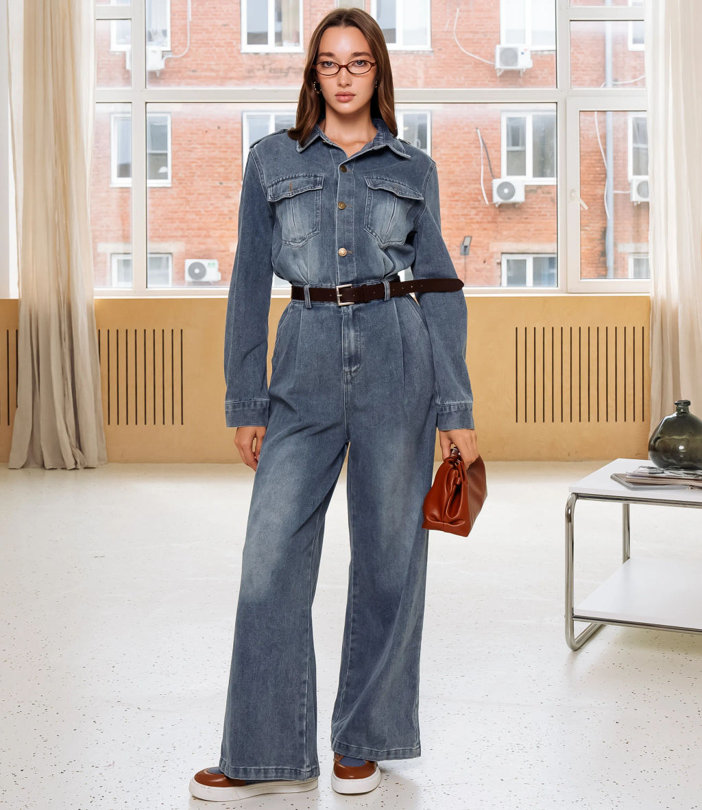 Комбинезон #КТ5003, синий