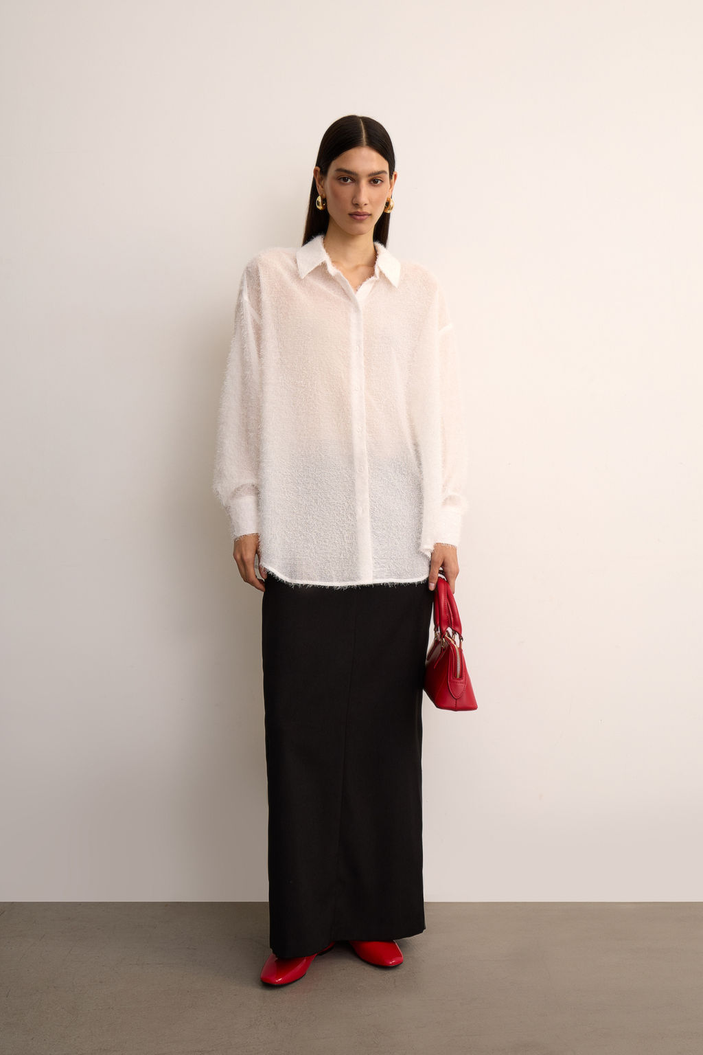 Рубашка с пушистой фактурой - Mollis фото 2