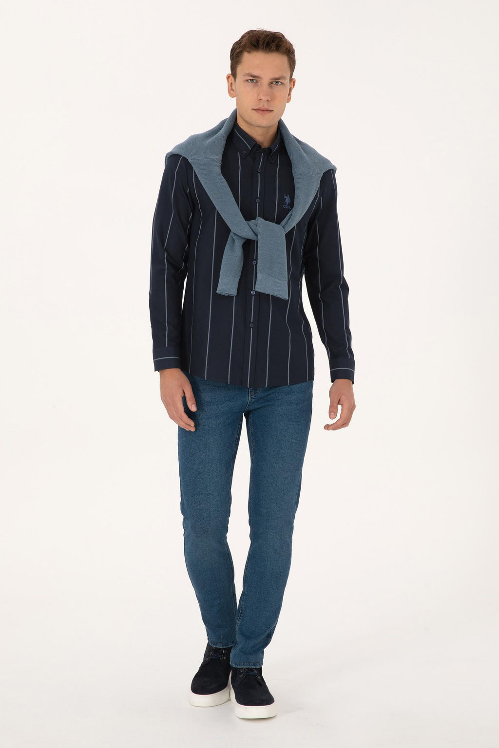 Erkek Lacivert Uzun Kollu G_mlek - U.s. polo assn фото 4