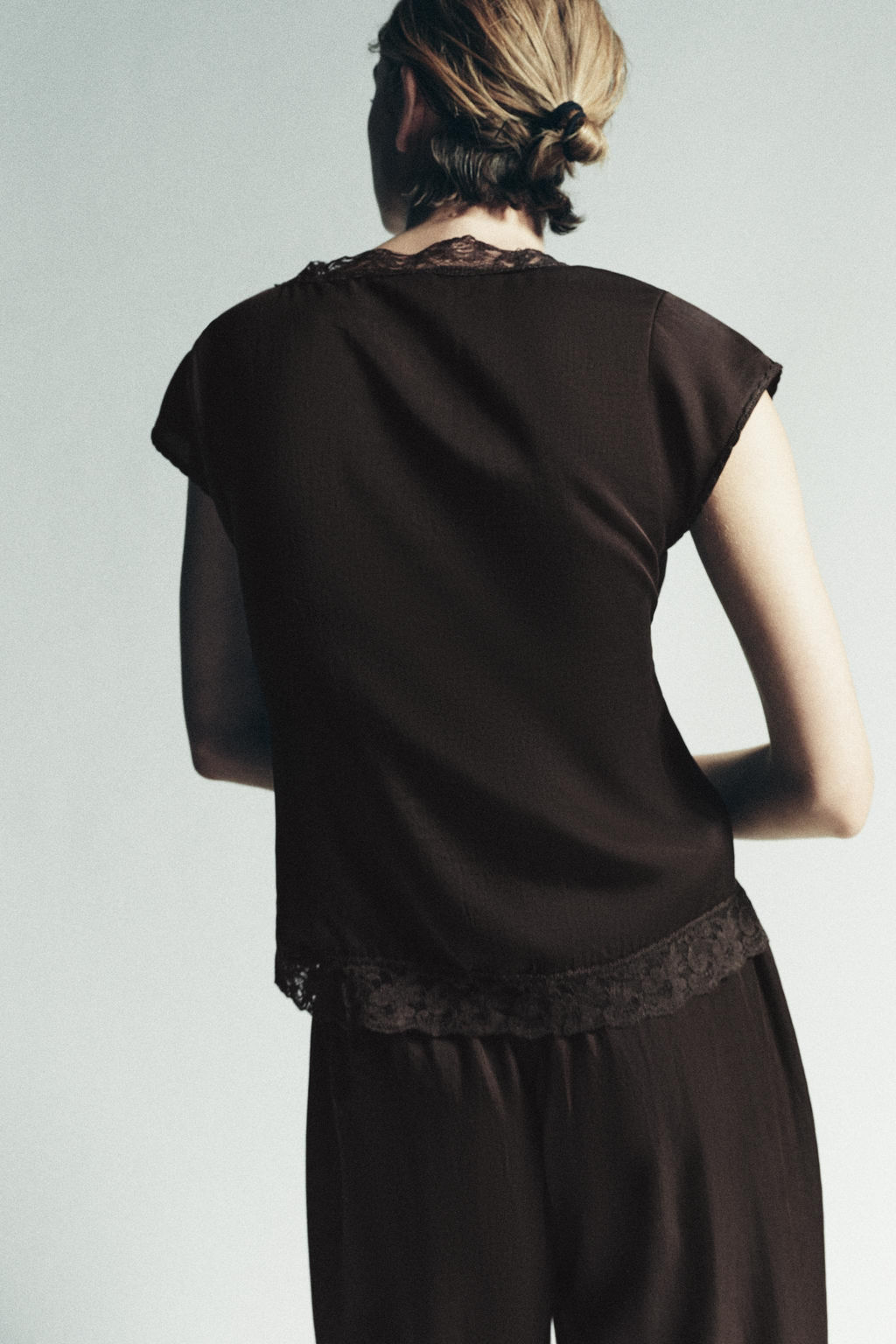 100% LYOCELL LACE TOP - Zara фото 4