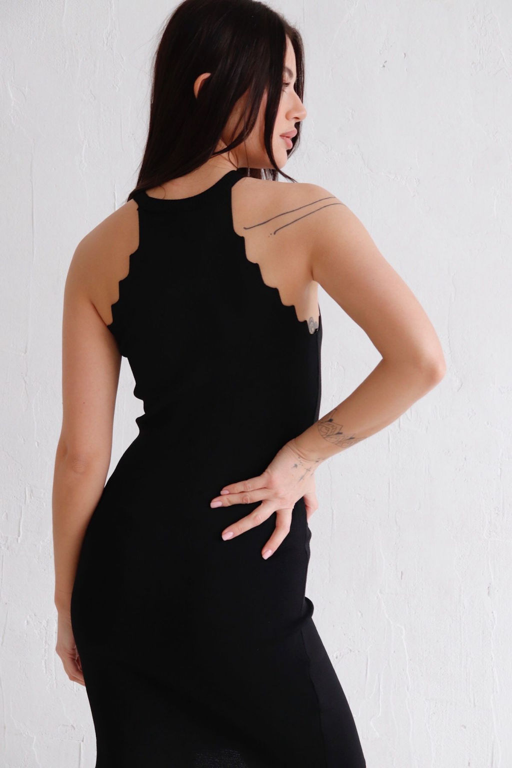 Платье-американка чёрное - Martichelli фото 18