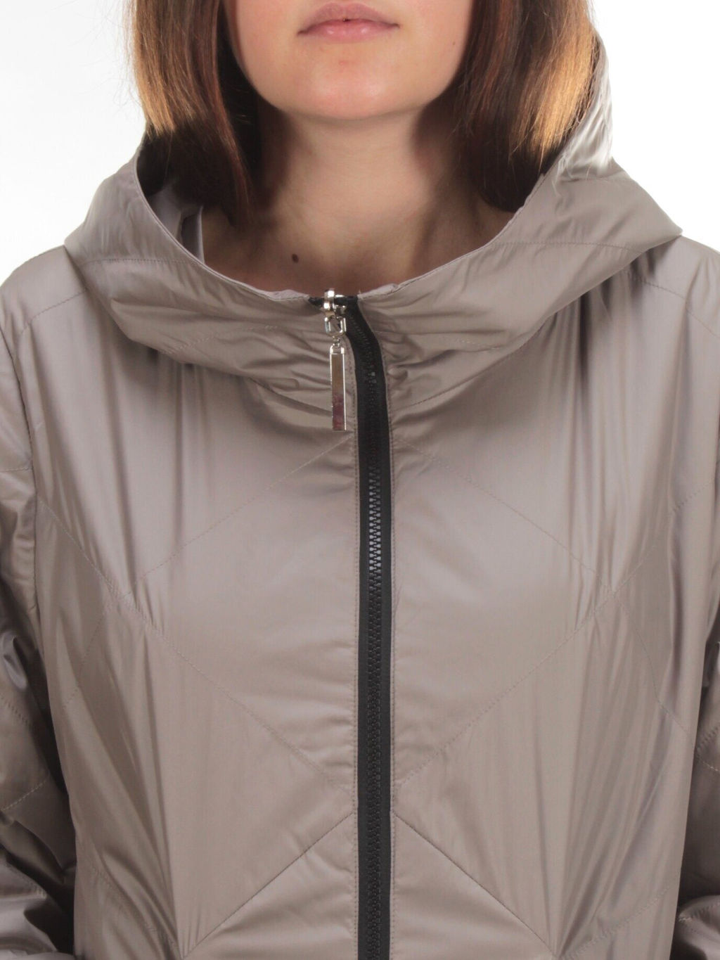 22098 DK.BEIGE Куртка демисезонная двухсторонняя женская (80 гр. синтепон) - Fashion фото 10