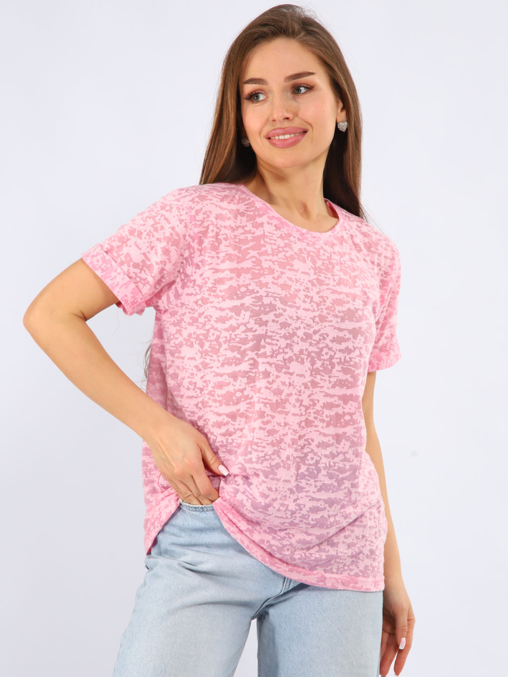Футболка женская 6-206к (розовый)