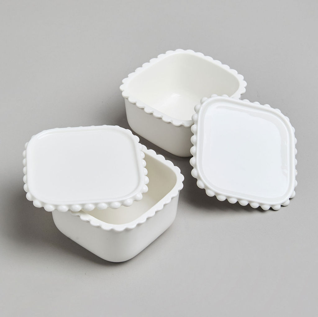 НАБОР ИКОРНИЦ LEFARD PEARL С КРЫШКАМИ 2 ШТ. КВАДРАТ. 10*5,5 СМ 200 МЛ  фото 5