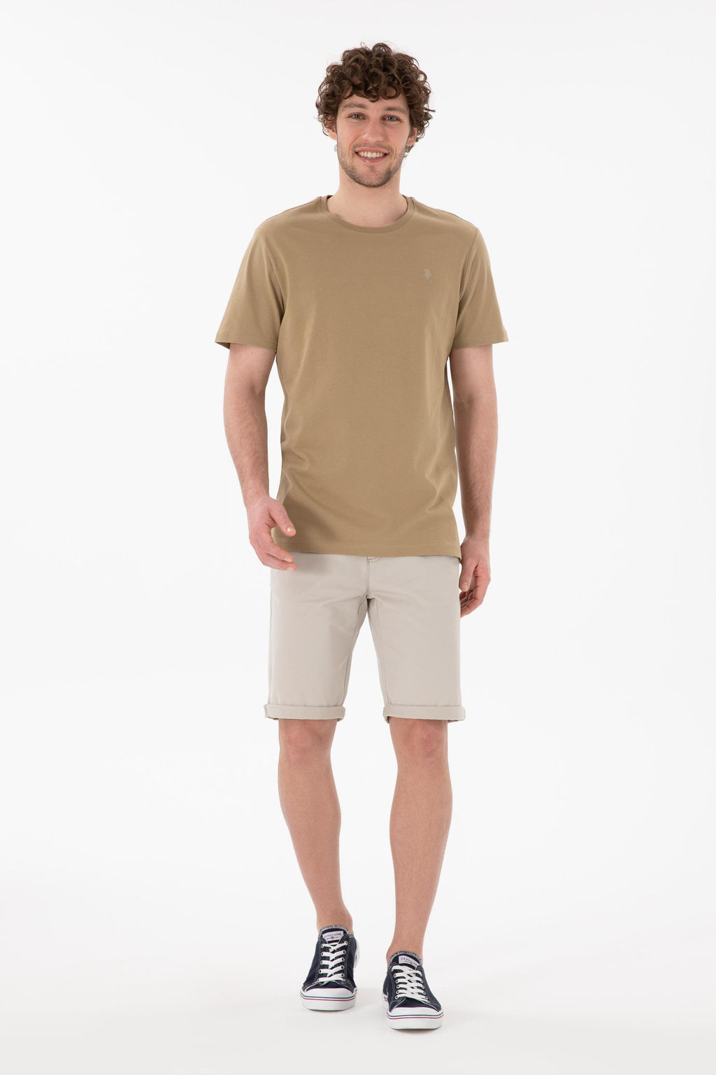 Erkek Regular Fit Bisiklet Yaka Gri Basic Ti__rt Sepette S_rpriz _ndirim - U.s. polo assn фото 5