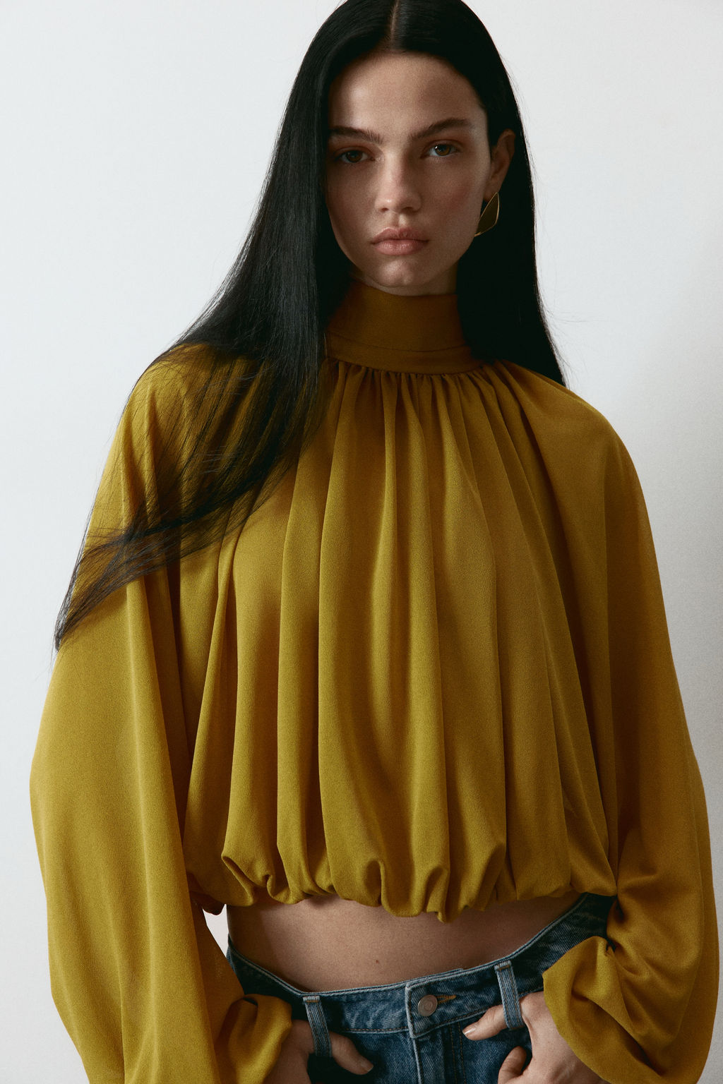Blusa con lazada - H&m фото 5